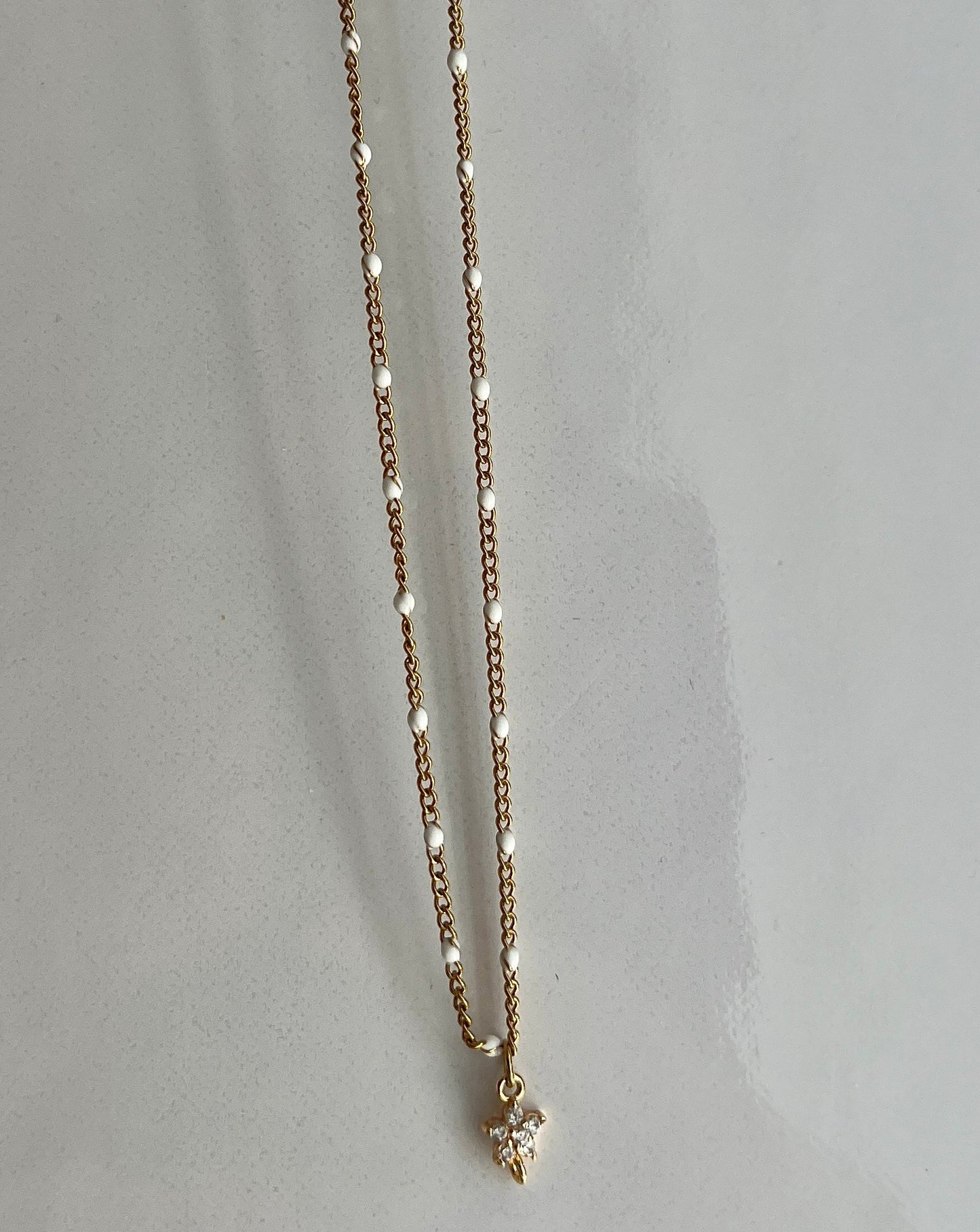 Beaded White Jasmine